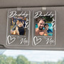 Daddy's Co-Pilot - Custom Photo Car Visor Clip Drive Safe Gift