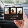 Drive Safe Grandpa - Acrylic Photo Car Visor Clip Gift from Kids
