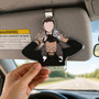 Faceless Portrait Car Visor Clip - Artistic New Dad & Husband Gift