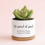 For My Amazing Daughter 2026 Graduation Ceramic Plant Pot