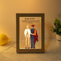 Forever in Our Hearts Grandpa Memorial Photo Frame Lamp