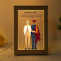 Forever in Our Hearts Grandpa Memorial Photo Frame Lamp