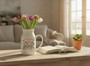 Heartfelt Growth Personalized Teacher Ceramic Flower Vase Gift