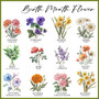 Her Next Chapter Blooms Custom Birth Month Ceramic Flower Vase