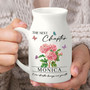 Her Next Chapter Blooms Custom Birth Month Ceramic Flower Vase