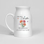 Her Next Chapter Blooms Custom Birth Month Ceramic Flower Vase
