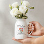 Her Next Chapter Blooms Custom Birth Month Ceramic Flower Vase