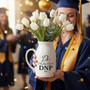 Honor Her DNP Achievement Custom Ceramic Flower Vase Gift