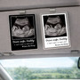 New Dad's First Hello - Personalized Ultrasound Car Visor Clip