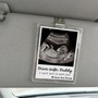 New Dad's First Hello - Personalized Ultrasound Car Visor Clip