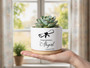 Personalized Ceramic Graduation Plant Pot with Name – Class of 2026