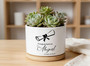 Personalized Ceramic Graduation Plant Pot with Name – Class of 2026