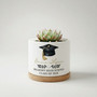 Personalized Graduation Ceramic Plant Pot, Class of 2026 Gift