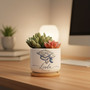 Personalized Graduation Ceramic Plant Pot with Floral Pattern