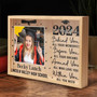 Success Defined Personalized Sibling Graduation Photo Frame Lamp
