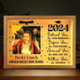 Success Defined Personalized Sibling Graduation Photo Frame Lamp