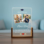 2026 Grad Photo LED Night Light Memories Then and Now Plaque