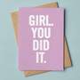 Celebrate Her Success Empowering Graduation Greeting Card