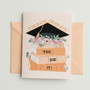 Celebrate Success with a Cute Graduation Cap Greeting Card