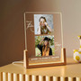 Class of 2026 Grad LED Night Light Then and Now Custom Photo Gift