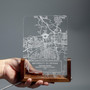 Commemorate Their PhD Journey Custom School Map LED Night Light