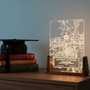 Commemorate Their PhD Journey Custom School Map LED Night Light