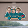 Custom Kids Photo Car Visor Clip - Drive Safe Gift for Daddy