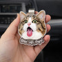Drive Safe Always - Custom Pet Photo Car Visor Clip for Dad