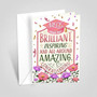 Eco Friendly Niece Graduation Greeting Card Made in USA Milestone