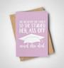 Empowering Funny Graduation Greeting Card for Her