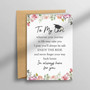 Floral Daughter Graduation Greeting Card from Mom and Dad