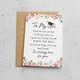 Floral Daughter Graduation Greeting Card from Mom and Dad
