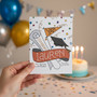 Hand Lettered Class of 2026 Greeting Card in School Colors