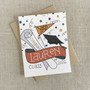 Hand Lettered Class of 2026 Greeting Card in School Colors