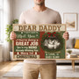 Heartfelt Dad Ultrasound Canvas - Coastal Farmhouse Father's Day Gift Heartfelt Dad Ultrasound Canvas - Coastal Farmhouse Father's Day Gift
