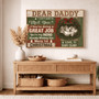 Heartfelt Dad Ultrasound Canvas - Coastal Farmhouse Father's Day Gift Heartfelt Dad Ultrasound Canvas - Coastal Farmhouse Father's Day Gift