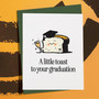 Kawaii Toast Pun Greeting Card A Sweet Way to Say Congrats