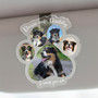 Paws On The Road - Custom Car Visor Clip Gift For Dog Dads Paws On The Road - Custom Car Visor Clip Gift For Dog Dads