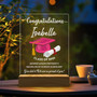 Personalized Grad Name LED Night Light Custom Acrylic Plaque Gift