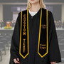 2026 Pride Custom Name School Colors Graduation Stool Sash