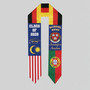 Celebrate Heritage Custom 3 Flag Graduation Stool 2026 Sash