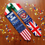 Celebrate Heritage Custom 3 Flag Graduation Stool 2026 Sash