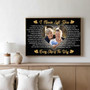 I Never Left You Memorial Custom Canvas - Parent Remembrance Gift