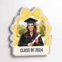 Celebrate Your Success with a Bow Graduation Acrylic Photo Magnet