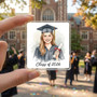Watercolor Graduation Portrait Acrylic Photo Magnet Keepsake