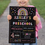 Boho Rainbow School Board Sign - Milestone Memories
