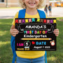 Celebrate Their Growth - First & Last Day School Board Sign Celebrate Their Growth - First & Last Day School Board Sign