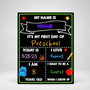 Cherish the Big Day - Reusable School Board Sign for Preschoolers