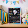 Magical Unicorn School Board Sign - Cherish Every Reusable Memory