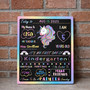 Magical Unicorn School Board Sign - Cherish Every Reusable Memory
